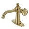 Kingston Brass KSD3547RKX Single-Handle Bathroom Faucet with Push Pop-Up, Brushed Brass KSD3547RKX - alternate 1
